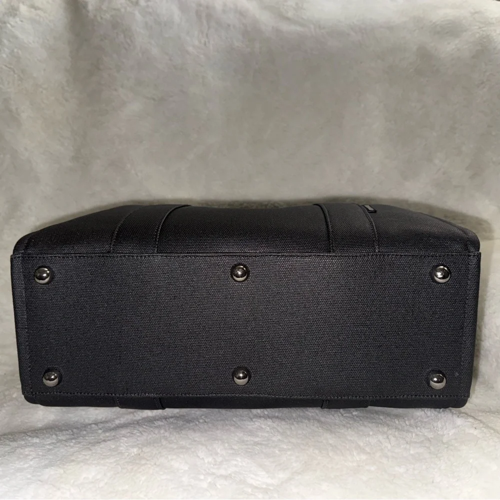 Bon Maxie Small Bon Vivant Tote Black Coated Canvas